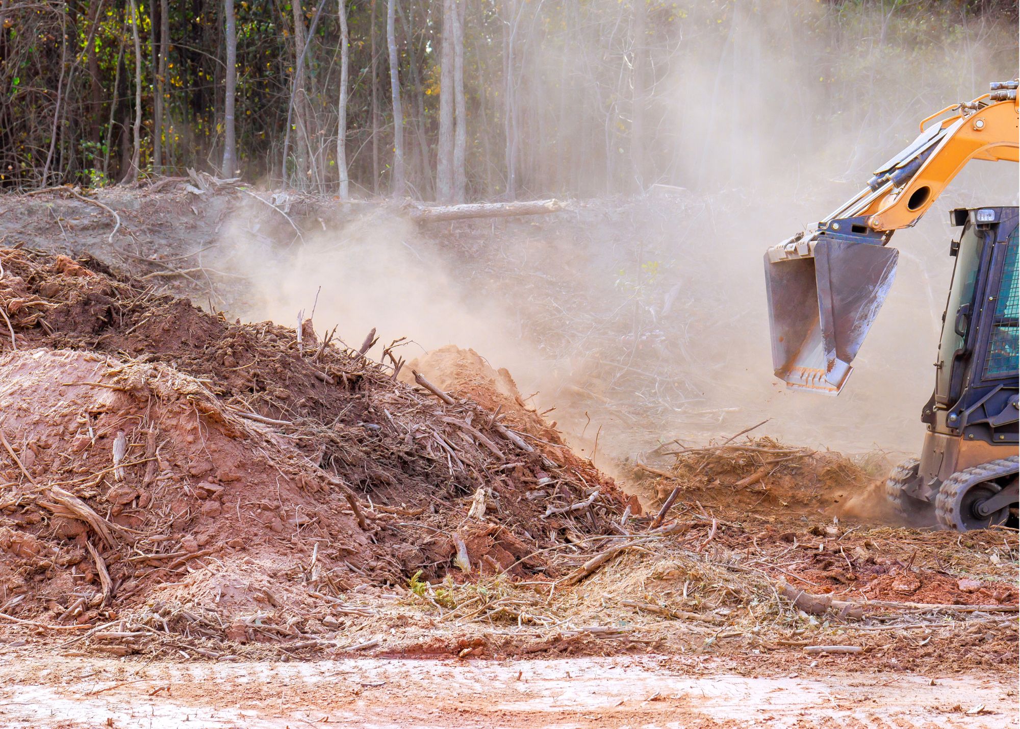 Modern Shovel excavation equipment at work